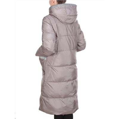 2115 LIGHT GRAY Пальто зимнее женское MELISACITI (200 гр. холлофайбера)