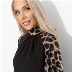 Платье комбинированное, Леди элегант (восхищение)