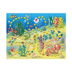 Настольная игра-ходилка «Подводные приключения»