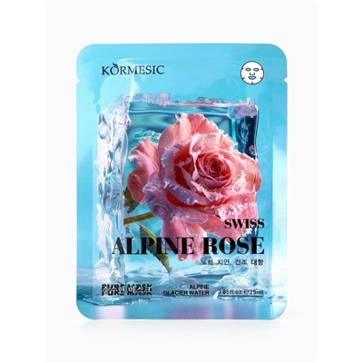 Маска тканевая для лица KORMESIC «Альпийская роза», увлажняющая, 25 мл