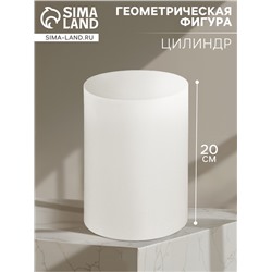 Геометрическая фигура «‎ЦИЛИНДР», 20 см, гипсовая