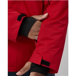 Горнолыжная куртка мужская зимняя красного цвета 7611Kr