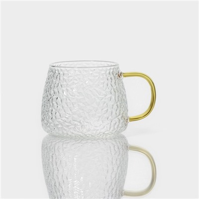 Кружки Magistro «Сара», набор 2 шт., 400 мл, 12×9×8 см, стекло, стеклянное сито, стекло, прозрачная