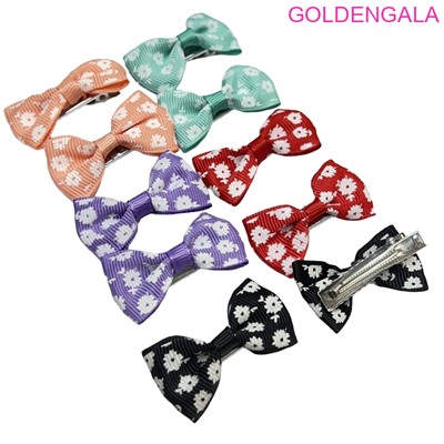 Набор детских зажимов для волос "Уточка" 4 см 5х50 шт