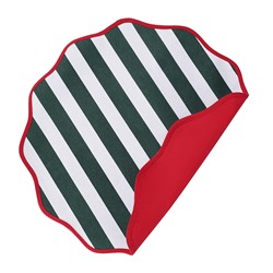 Салфетка под приборы Trendy Christmas зеленого цвета из коллекции New Year Essential, Ø40 см