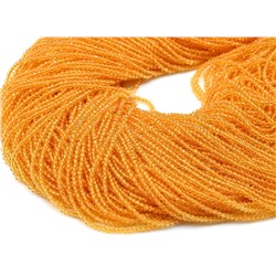 Бусины из шпинели шарик гр.2мм цв.апельсиновый, 36см, 205 бусин