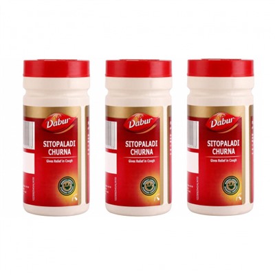 Набор Ситопалади Чурна (3 х 60 г), Sitopaladi Churna Set, произв. Dabur
