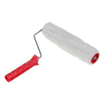 Валик "Искусственный мех", в сборе, 250 мм, D 48 мм, D ручки 6 мм, крепление шплинтом Сибртех