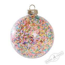 Шар "Ледяная фантазия" мультиколор (стекло) 8 см