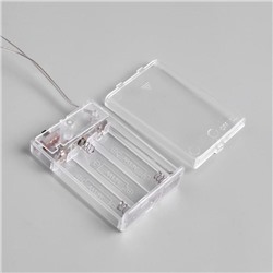 Светодиодная фигура «Олень с колокольчиком» 25×30×9 см, акрил, 24 LED, батарейки ААх3 (не в комплекте), свечение белое