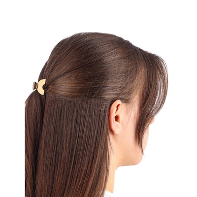 Крабик для волос «Брианна», дуга, 2 см, золото