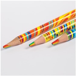 Карандаш с многоцветным грифелем Мульти-Пульти "Енот и радуга", кругл., заточен., ассорти