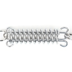 Поводок усиленный с амортизатором от рывка, 120×1.2 см, чёрно-синий