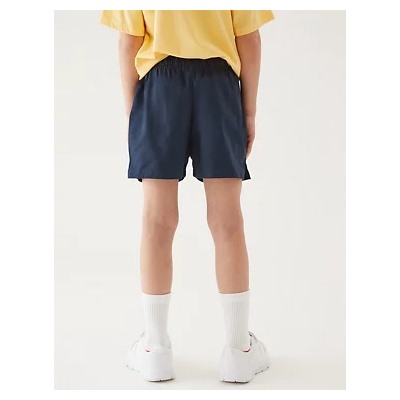 2pk Unisex Pure Cotton School Shorts (2-16 Yrs)