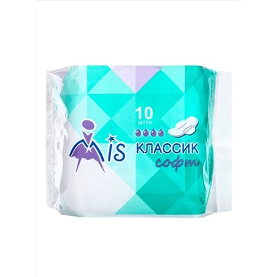 Mis прокладки гиг. Комфорт Классик софт 10 шт. 💧💧💧💧
