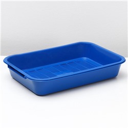 Туалет средний с сеткой 36×26×6.5 см, синий/черничный