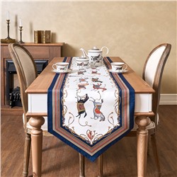 ДОРОЖКА НА СТОЛ "PASSAGE", 45Х300СМ, БЕЛЫЙ, 100% ХЛОПОК,ТВИЛ