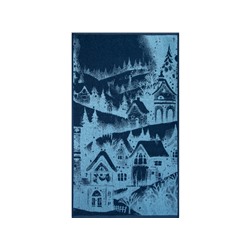 Полотенце махровое 6с103.412ж1 Снежный пейзаж(джинс) 50х90см
