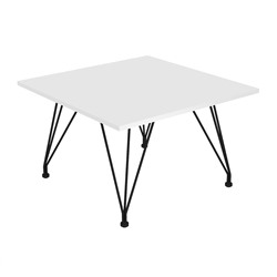 Столик журнальный SHT-TU29/H36/ЛДСП 60/60
                        черный муар / белый