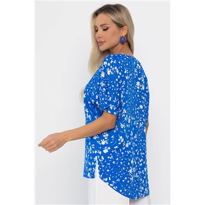 Блуза Маргоша (ярко-голубая) Б13813-16М
