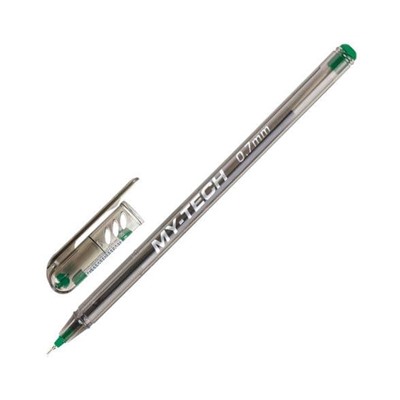 Ручка шариковая масляная PENSAN My-Tech, ЗЕЛЕНАЯ, игольчатый узел 0,7мм, линия 0,35мм, 2240/25