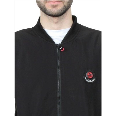 EM25056-2 BLACK Куртка-бомбер мужская демисезонная (100 гр. синтепон)