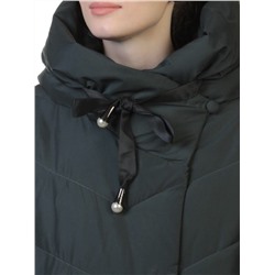8058 DK. GREEN Пальто женское зимнее (био-пух)
