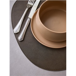 Салфетка сервировочная Drop, 33х41 см, темно-коричневая/молочная