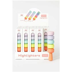 Маркер текстовыделитель "Highlighters", 5 в 1, mix, шоу-бокс 20 шт.