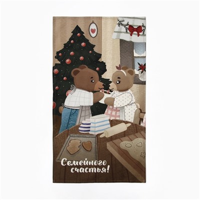 Полотенце Этель Вears, 40×73 см, 100% хлопок, саржа 190 г/м²