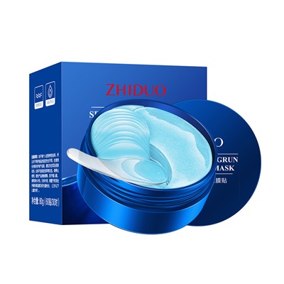 Гидрогелевые патчи для век с морским фенхелем Zhiduo Sea Fennel Jingrun Elastic Eye Mask, 80 гр