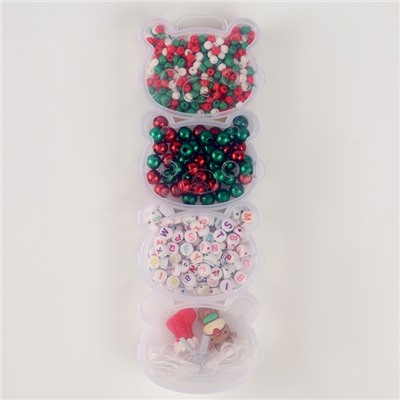 Набор для творчества «Новогоднее украшение из бусин», виды МИКС