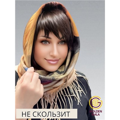 Платок теплый кашемировый с 3D принтом Арт 2591П/07