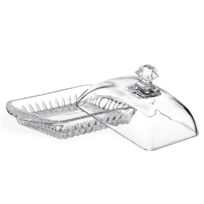 МАСЛЕНКА "MUZA CRYSTAL" 17,5*10,5 СМ. ВЫСОТА=9 СМ