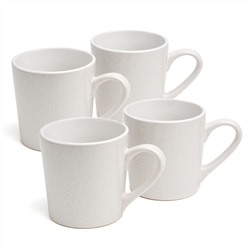 НАБОР КРУЖЕК  BRONCO "CHOICE WHITE" 400 МЛ =4 ШТ