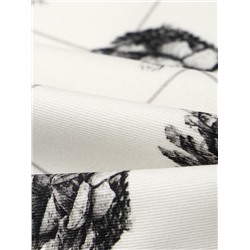 Набор сервировочных салфеток с декоративными кольцами «Christmas» 45×45 см - 4 шт., 100% хлопок, саржа, 190 г/м²