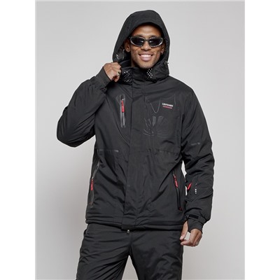 Горнолыжный костюм мужской зимний черного цвета 6306Ch