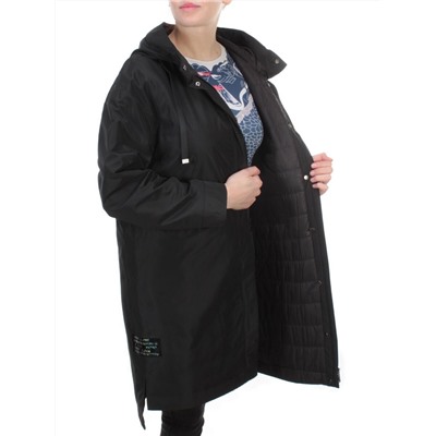 2190 BLACK Куртка демисезонная женская Parten (50 гр. синтепон)