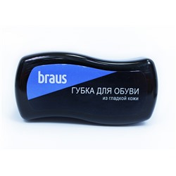 BRAUS Губка д/обуви Волна-мини БЕСЦВЕТНАЯ