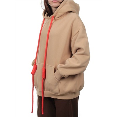 2226 BEIGE Толстовка женская (85% хлопок, 10% полиэстер, 5% спандекс)
