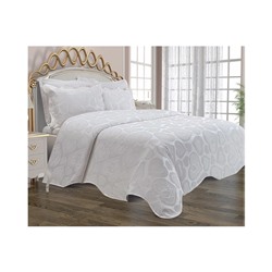 Комплект Постельного Белья с Покрывалом 240x260 см ЕВРО 2 сп.Pike Set Le Jardin D'OR