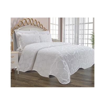 Комплект Постельного Белья с Покрывалом 240x260 см ЕВРО 2 сп.Pike Set Le Jardin D'OR