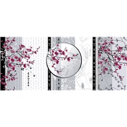 Вафельное полотно набивное / Азия 1