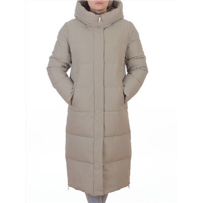 L667 BEIGE Пальто зимнее женское (200 гр. холлофайбер)