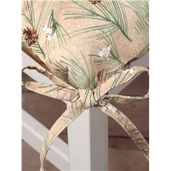 Подушка на стул новогодние "Этель" "Spruce branches" 42х42х7см, 100%хл, саржа 190 г/м2