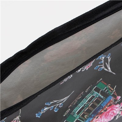 Косметичка на молнии, чёрная