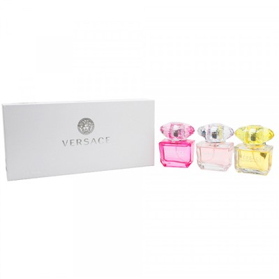 Подарочный набор Versace Crystal 3 x 30 ml (bright, absolu, yellow)