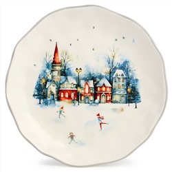 ТАРЕЛКА ЗАКУСОЧНАЯ AGNESS "С НОВЫМ ГОДОМ!" 23*3,5 СМ