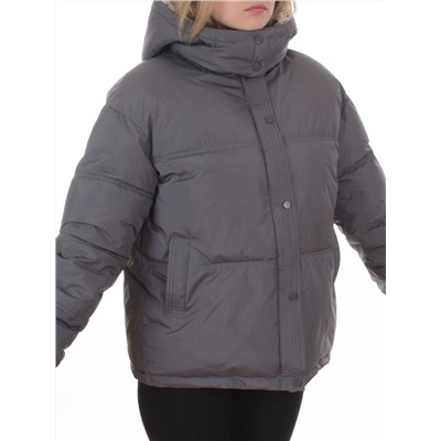 S24-292 GRAY Куртка зимняя женская (150 гр. холлофайбер)
