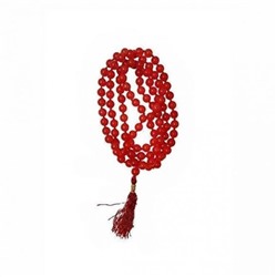Чётки из Красного Агата: для гармонизации Марса (108 шариков), Red Hakik (Agate) Mala For Mangal (Mars) Strengthening, произв. Kalyan Puja